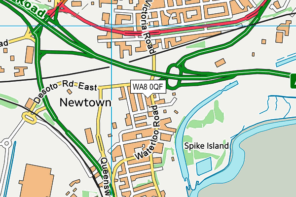 WA8 0QF map - OS VectorMap District (Ordnance Survey) WA8 0QF map - OS VectorMap District (Ordnance Survey)