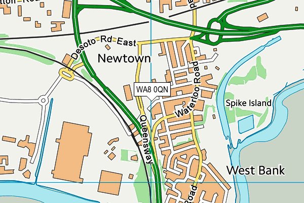 WA8 0QN map - OS VectorMap District (Ordnance Survey) WA8 0QN map - OS VectorMap District (Ordnance Survey)