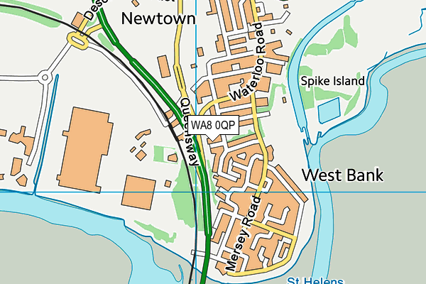WA8 0QP map - OS VectorMap District (Ordnance Survey) WA8 0QP map - OS VectorMap District (Ordnance Survey)