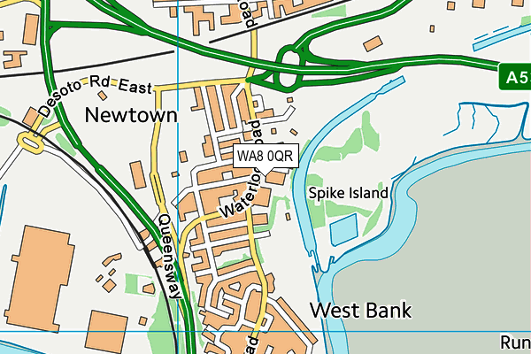 WA8 0QR map - OS VectorMap District (Ordnance Survey) WA8 0QR map - OS VectorMap District (Ordnance Survey)