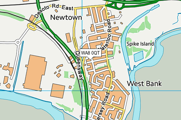 WA8 0QT map - OS VectorMap District (Ordnance Survey) WA8 0QT map - OS VectorMap District (Ordnance Survey)