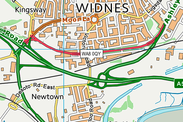 WA8 0QY map - OS VectorMap District (Ordnance Survey) WA8 0QY map - OS VectorMap District (Ordnance Survey)