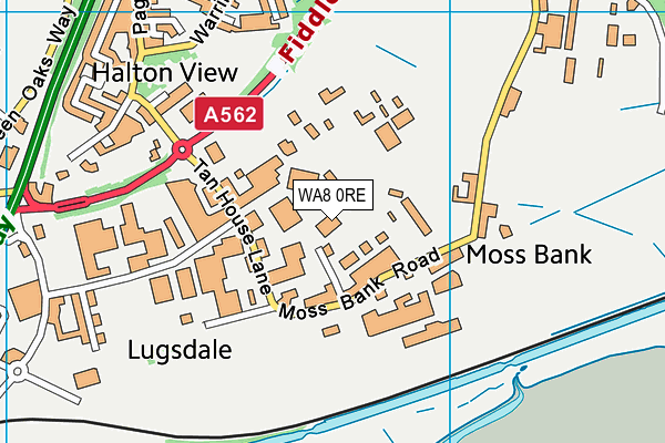 WA8 0RE map - OS VectorMap District (Ordnance Survey) WA8 0RE map - OS VectorMap District (Ordnance Survey)