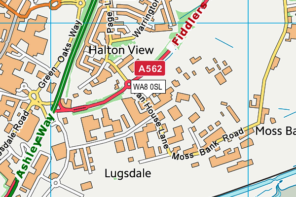 WA8 0SL map - OS VectorMap District (Ordnance Survey) WA8 0SL map - OS VectorMap District (Ordnance Survey)