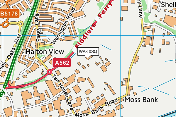 WA8 0SQ map - OS VectorMap District (Ordnance Survey) WA8 0SQ map - OS VectorMap District (Ordnance Survey)