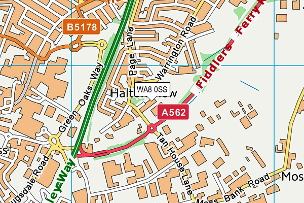 WA8 0SS map - OS VectorMap District (Ordnance Survey) WA8 0SS map - OS VectorMap District (Ordnance Survey)