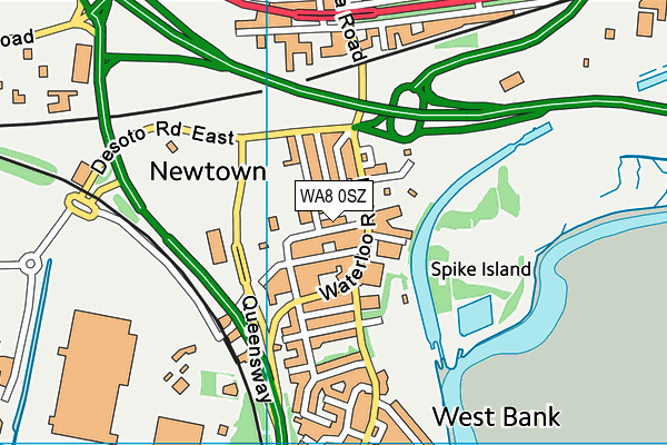 WA8 0SZ map - OS VectorMap District (Ordnance Survey) WA8 0SZ map - OS VectorMap District (Ordnance Survey)