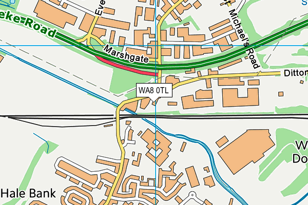WA8 0TL map - OS VectorMap District (Ordnance Survey) WA8 0TL map - OS VectorMap District (Ordnance Survey)