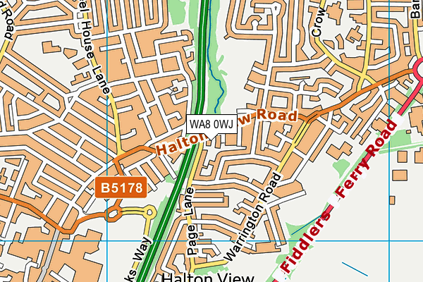 WA8 0WJ map - OS VectorMap District (Ordnance Survey) WA8 0WJ map - OS VectorMap District (Ordnance Survey)