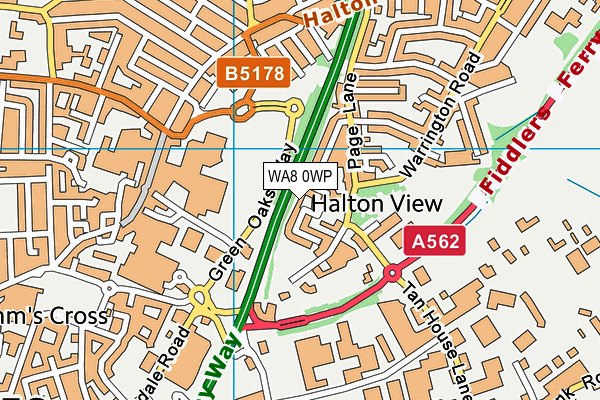 WA8 0WP map - OS VectorMap District (Ordnance Survey) WA8 0WP map - OS VectorMap District (Ordnance Survey)