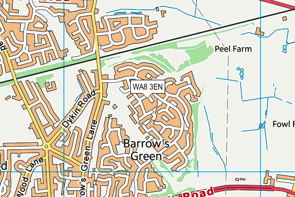 WA8 3EN map - OS VectorMap District (Ordnance Survey) WA8 3EN map - OS VectorMap District (Ordnance Survey)