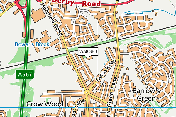 WA8 3HJ map - OS VectorMap District (Ordnance Survey) WA8 3HJ map - OS VectorMap District (Ordnance Survey)