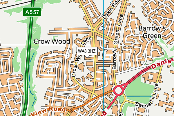 WA8 3HZ map - OS VectorMap District (Ordnance Survey) WA8 3HZ map - OS VectorMap District (Ordnance Survey)
