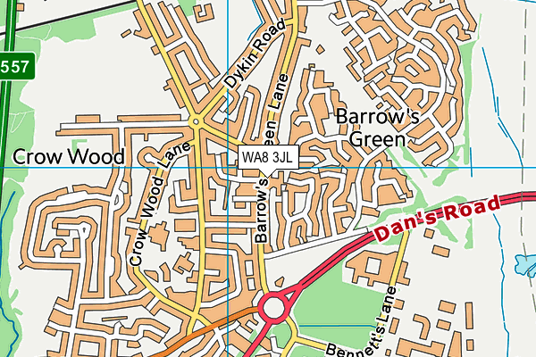 WA8 3JL map - OS VectorMap District (Ordnance Survey) WA8 3JL map - OS VectorMap District (Ordnance Survey)