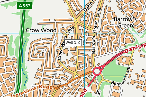 WA8 3JX map - OS VectorMap District (Ordnance Survey) WA8 3JX map - OS VectorMap District (Ordnance Survey)