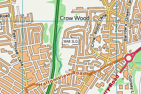 WA8 3LG map - OS VectorMap District (Ordnance Survey) WA8 3LG map - OS VectorMap District (Ordnance Survey)