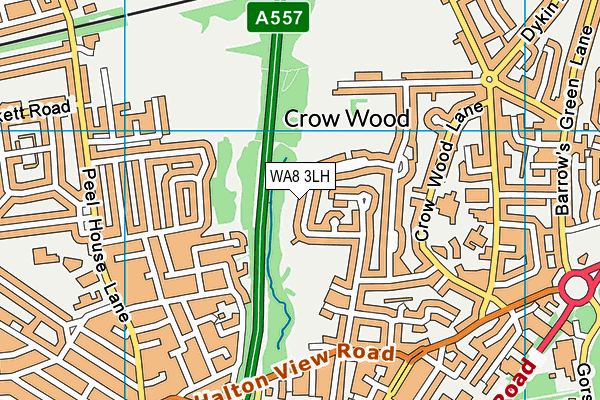 WA8 3LH map - OS VectorMap District (Ordnance Survey) WA8 3LH map - OS VectorMap District (Ordnance Survey)