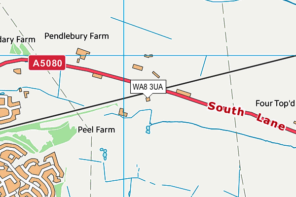 WA8 3UA map - OS VectorMap District (Ordnance Survey)