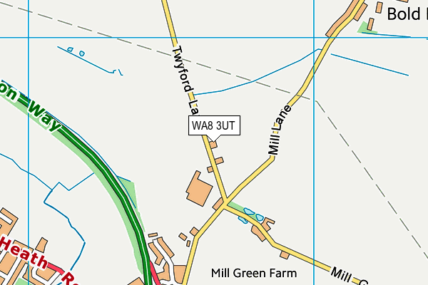 WA8 3UT map - OS VectorMap District (Ordnance Survey) WA8 3UT map - OS VectorMap District (Ordnance Survey)