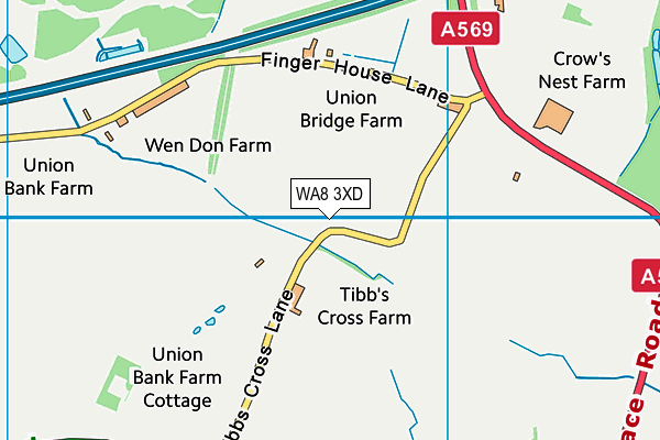 WA8 3XD map - OS VectorMap District (Ordnance Survey) WA8 3XD map - OS VectorMap District (Ordnance Survey)