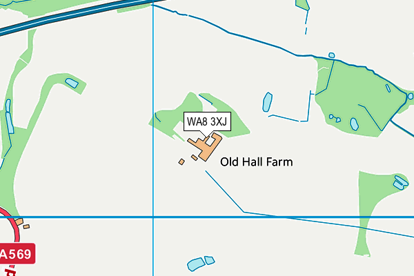 WA8 3XJ map - OS VectorMap District (Ordnance Survey) WA8 3XJ map - OS VectorMap District (Ordnance Survey)
