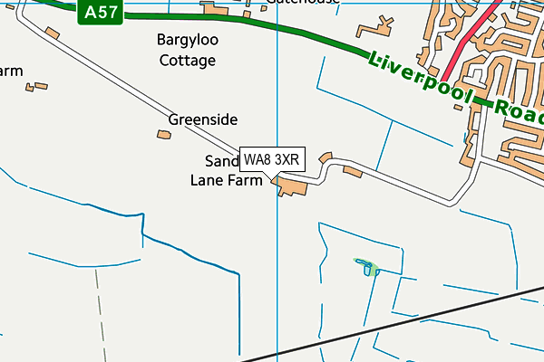 WA8 3XR map - OS VectorMap District (Ordnance Survey) WA8 3XR map - OS VectorMap District (Ordnance Survey)