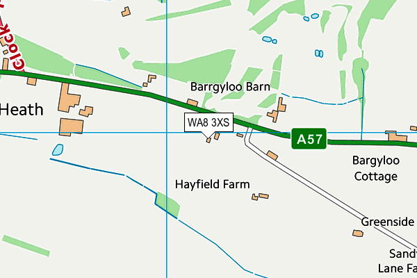 WA8 3XS map - OS VectorMap District (Ordnance Survey)