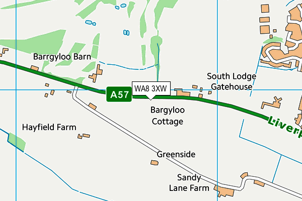 WA8 3XW map - OS VectorMap District (Ordnance Survey) WA8 3XW map - OS VectorMap District (Ordnance Survey)