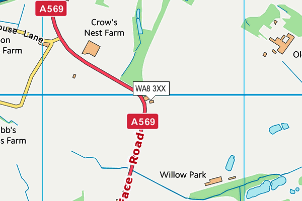 WA8 3XX map - OS VectorMap District (Ordnance Survey) WA8 3XX map - OS VectorMap District (Ordnance Survey)