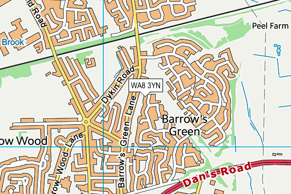WA8 3YN map - OS VectorMap District (Ordnance Survey) WA8 3YN map - OS VectorMap District (Ordnance Survey)