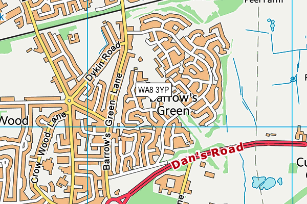 WA8 3YP map - OS VectorMap District (Ordnance Survey) WA8 3YP map - OS VectorMap District (Ordnance Survey)