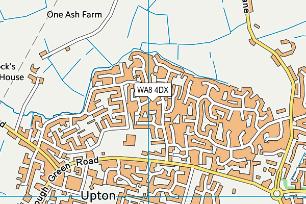 WA8 4DX map - OS VectorMap District (Ordnance Survey) WA8 4DX map - OS VectorMap District (Ordnance Survey)