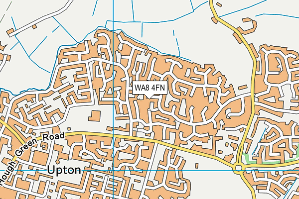 WA8 4FN map - OS VectorMap District (Ordnance Survey) WA8 4FN map - OS VectorMap District (Ordnance Survey)