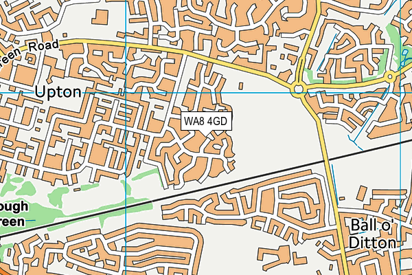WA8 4GD map - OS VectorMap District (Ordnance Survey) WA8 4GD map - OS VectorMap District (Ordnance Survey)