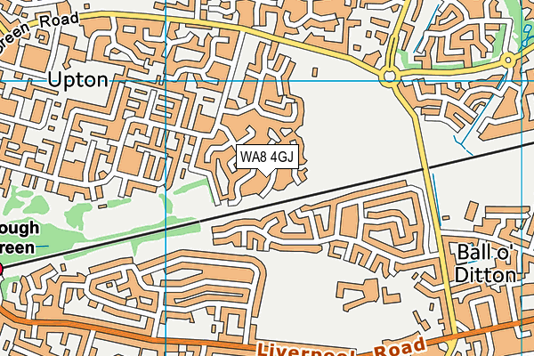 WA8 4GJ map - OS VectorMap District (Ordnance Survey) WA8 4GJ map - OS VectorMap District (Ordnance Survey)
