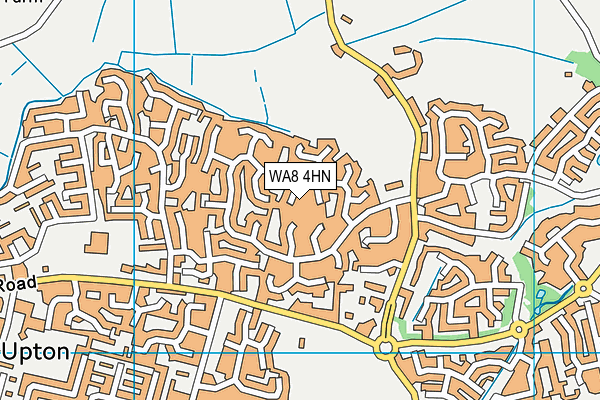 WA8 4HN map - OS VectorMap District (Ordnance Survey) WA8 4HN map - OS VectorMap District (Ordnance Survey)