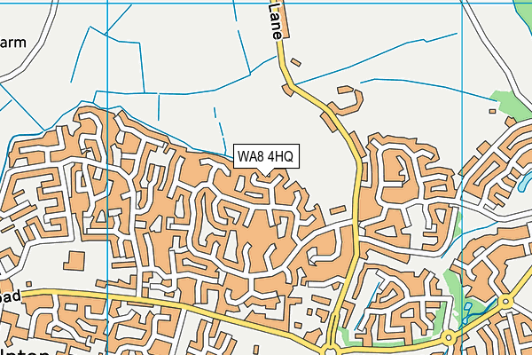 WA8 4HQ map - OS VectorMap District (Ordnance Survey) WA8 4HQ map - OS VectorMap District (Ordnance Survey)