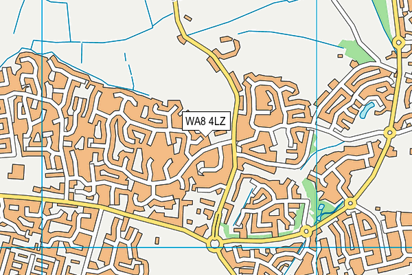 WA8 4LZ map - OS VectorMap District (Ordnance Survey) WA8 4LZ map - OS VectorMap District (Ordnance Survey)