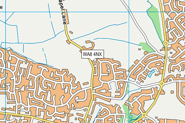 WA8 4NX map - OS VectorMap District (Ordnance Survey) WA8 4NX map - OS VectorMap District (Ordnance Survey)