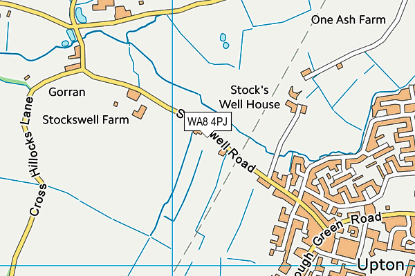 WA8 4PJ map - OS VectorMap District (Ordnance Survey) WA8 4PJ map - OS VectorMap District (Ordnance Survey)