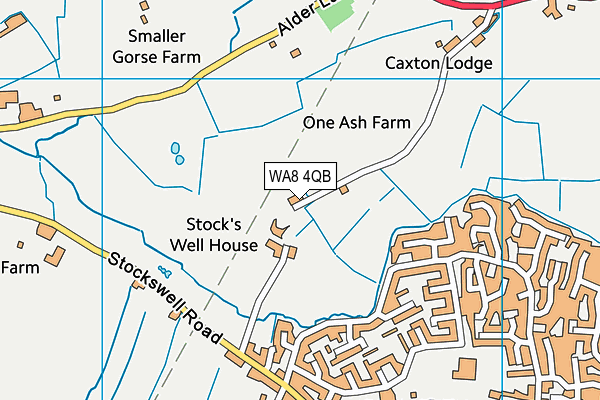 WA8 4QB map - OS VectorMap District (Ordnance Survey) WA8 4QB map - OS VectorMap District (Ordnance Survey)