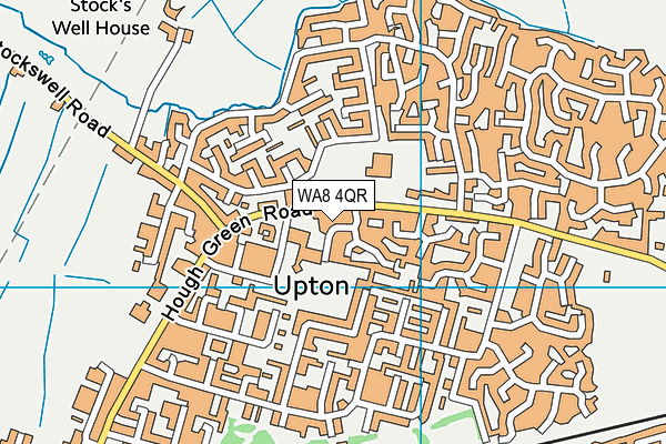 WA8 4QR map - OS VectorMap District (Ordnance Survey) WA8 4QR map - OS VectorMap District (Ordnance Survey)