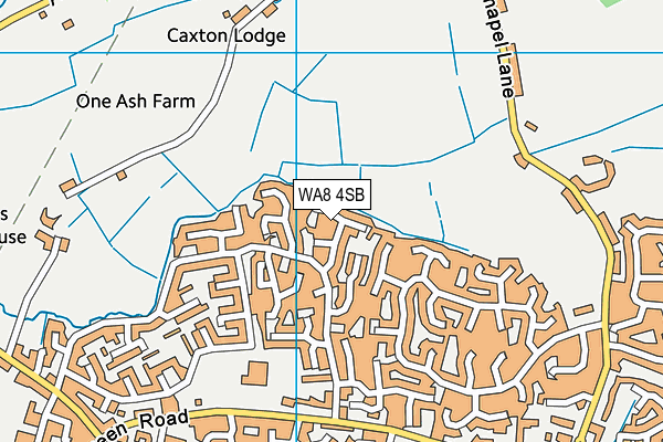 WA8 4SB map - OS VectorMap District (Ordnance Survey) WA8 4SB map - OS VectorMap District (Ordnance Survey)