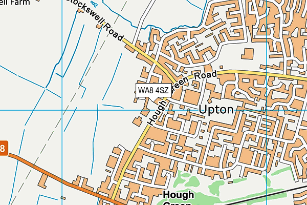 WA8 4SZ map - OS VectorMap District (Ordnance Survey) WA8 4SZ map - OS VectorMap District (Ordnance Survey)