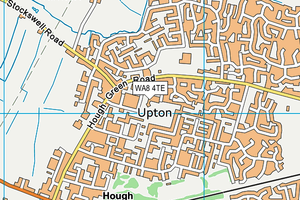 WA8 4TE map - OS VectorMap District (Ordnance Survey) WA8 4TE map - OS VectorMap District (Ordnance Survey)