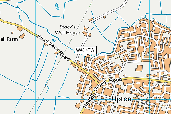WA8 4TW map - OS VectorMap District (Ordnance Survey) WA8 4TW map - OS VectorMap District (Ordnance Survey)
