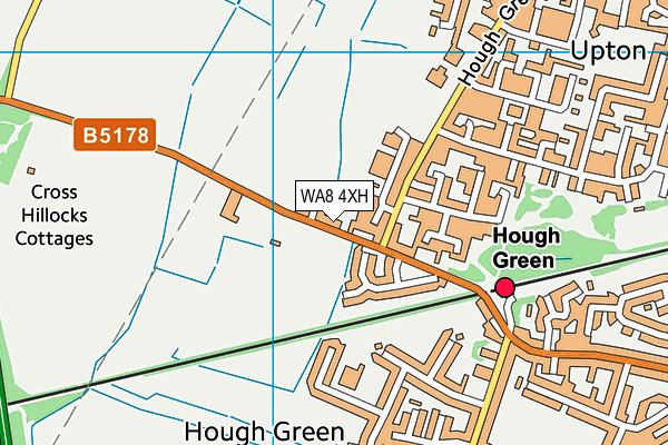 WA8 4XH map - OS VectorMap District (Ordnance Survey) WA8 4XH map - OS VectorMap District (Ordnance Survey)