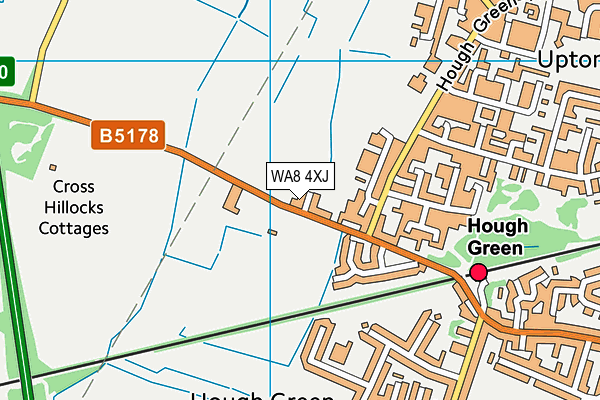 WA8 4XJ map - OS VectorMap District (Ordnance Survey) WA8 4XJ map - OS VectorMap District (Ordnance Survey)