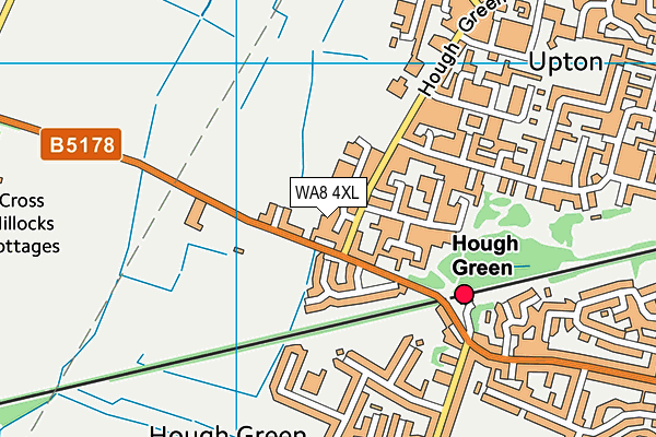 WA8 4XL map - OS VectorMap District (Ordnance Survey) WA8 4XL map - OS VectorMap District (Ordnance Survey)