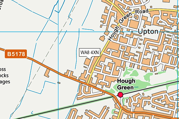WA8 4XN map - OS VectorMap District (Ordnance Survey) WA8 4XN map - OS VectorMap District (Ordnance Survey)